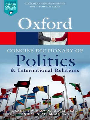 cover image of The Concise Oxford Dictionary of Politics and International Relations